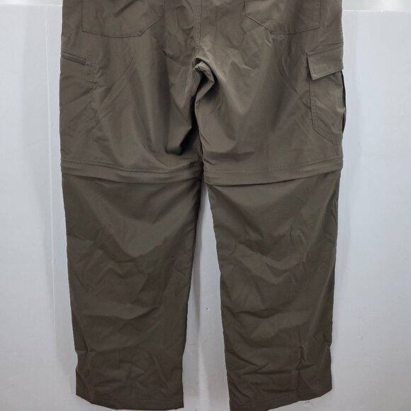 Columbia Pants Men 40x30 Hiking Convertible Zip Off Ripstop Brown NWOT - Picture 6 of 13